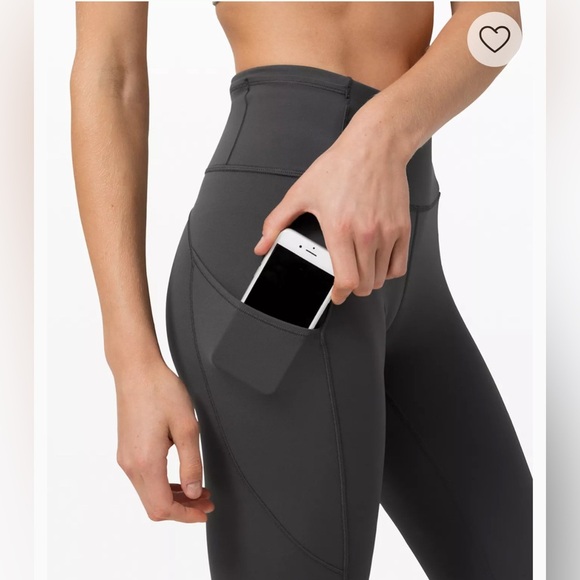 Lululemon Pace Rival Crop Leggings Size 6 Black Athletic Leggings - Picture 8 of 9